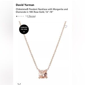 David Yurman Chatelaine pendant necklace Rose Gold